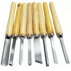 10 Set di scalpelli per tornio per la lavorazione del legno HSS